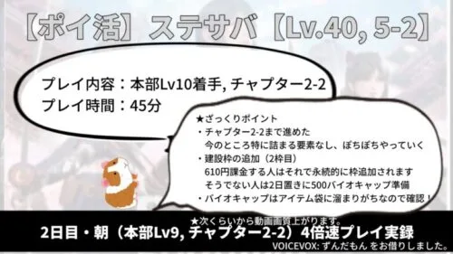 【ポイ活】ステートオブサバイバル チャプター5-2【2日目・朝①】