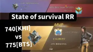 ステサバ　オアシスバトル　KHIvsBTS 　stateofsurviva RR