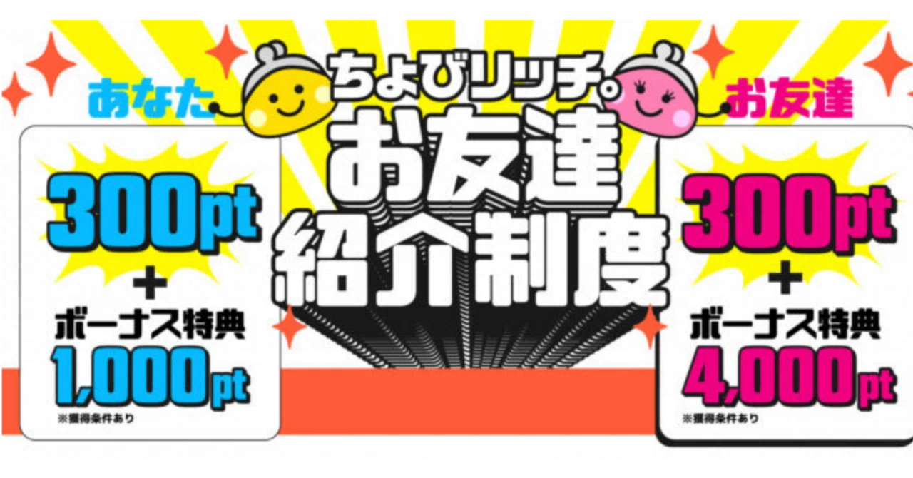 サイフもココロもハッピーに!ちょびリッチ