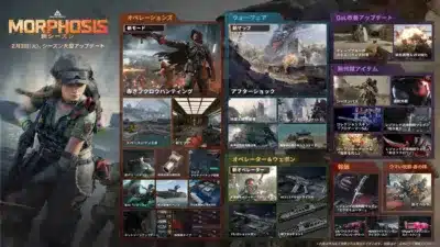 DELTA FORCE MORPHOSIS 新シーズン大型アップデート告知ポスター