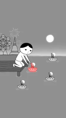 ローイクラトン祭りのような光景