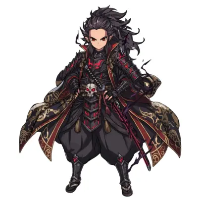 甲冑の男性キャラクター