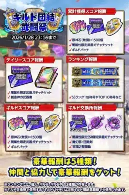 ギルド団結武闘祭報酬