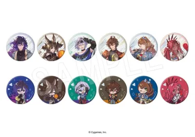 トレーディンググリッター缶バッジ