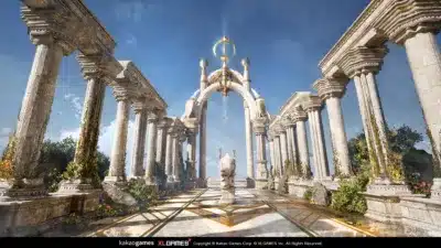 古代の神殿を思わせる壮大な遺跡