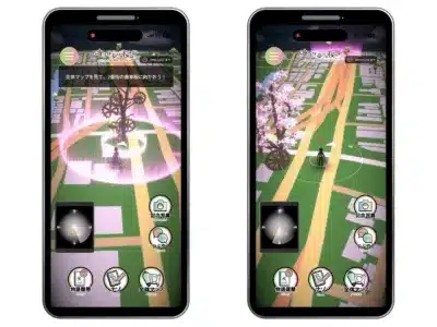 マップと物語進行の画面イメージ