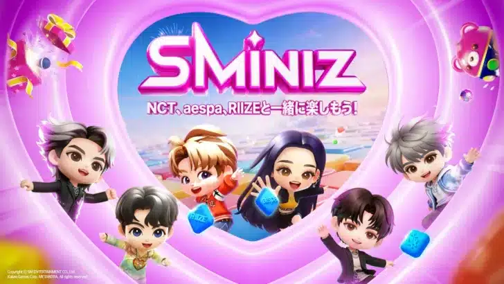 「推し」と楽しむマッチ3パズル！『SMiniz』が2月25日に正式サービス開始、SMアーティストの「ミニズ」と「推し活」を始めよう！