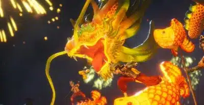 春節限定イベントの様子