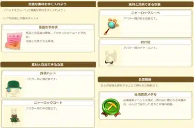 イベント報酬詳細