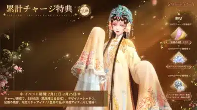 シャイニングニキ 累計チャージ特典