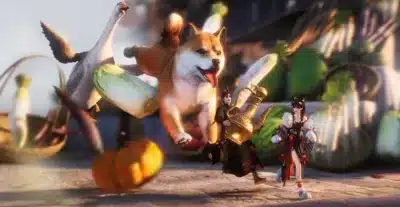 新奇術「縮骨功」をイメージしたアート