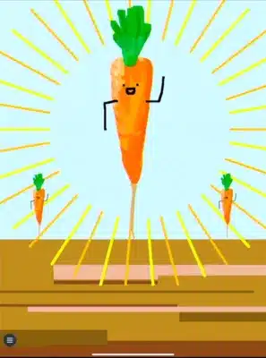 にんじん収穫ゲームのイラスト
