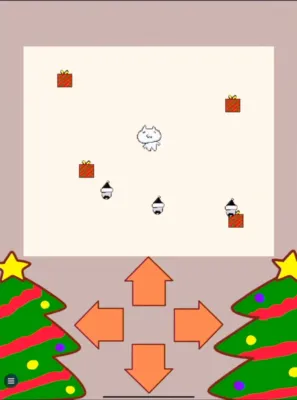 クリスマスゲームのピクセルアート