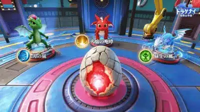 炎、嵐、風の3種類のドラゴン