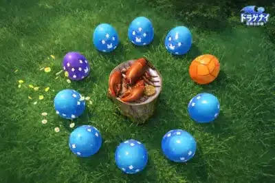 神秘的な卵が並ぶ孵化装置