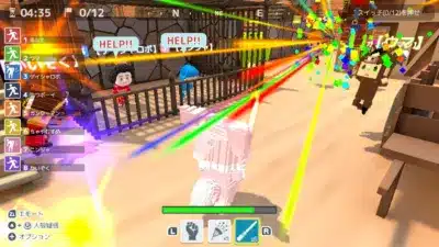 ボクセルアートの3Dゲーム画面