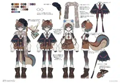 キービジュアル ラフ画・設定資料 (弟子の男の子)