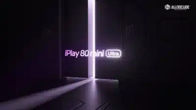 iPlay 80 mini Ultra ネオンロゴ