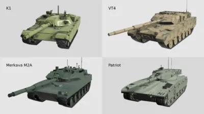 K1 VT4 Merkava M2A Patriot