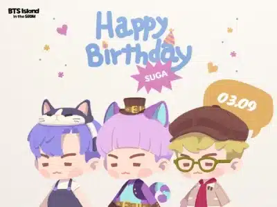 BTS Island: In the SEOMのSUGA誕生日イラスト