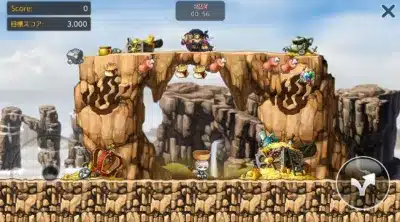 プリトのお宝キャッチのゲーム画面