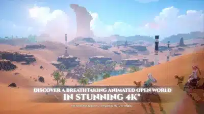 4Kグラフィックで描かれる砂漠のオープンワールド