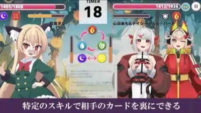 カードリバースの様子