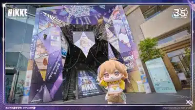 アニスらしきぬいぐるみが来場者を出迎える