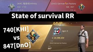 ステサバ　オアシスバトル　KHI vs DnO　stateofsurvival　RR