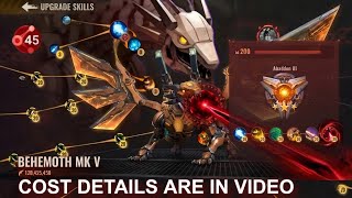 State Of Survival : Behemoth MK V UPGRADE SKILL COST