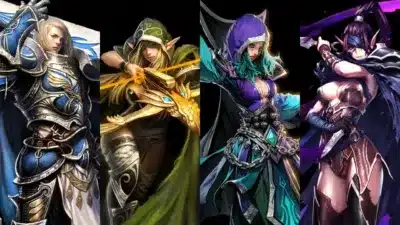 ファンタジーゲームのキャラクターアートワーク