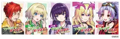 ファミリーマートとモンスターストライクのコラボレーションを示すイラスト