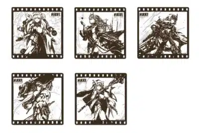 墨絵アクリルコースター