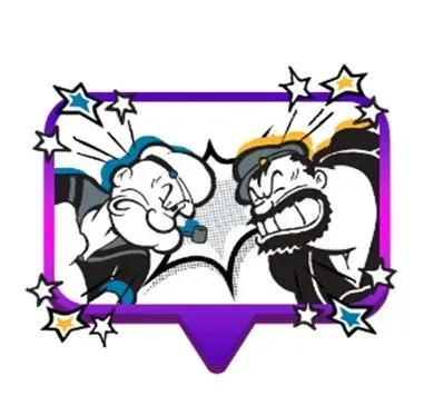 ポパイとブルートの対決イラスト