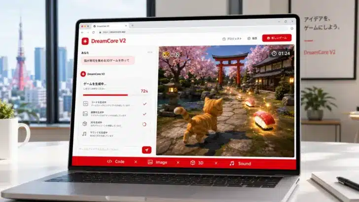 話すだけでゲームが作れる!「DreamCore V2」が切り拓く、新たなファンメイドアプリゲームの世界