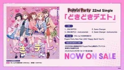 Poppin'Party 22nd Single「どきどきデエト」ジャケット