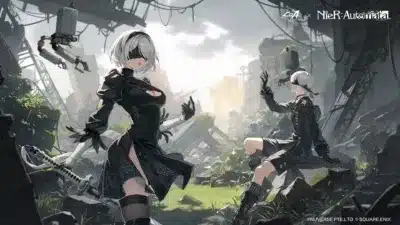 NieR:Automataコラボコスチューム2Bと9Sのビジュアル