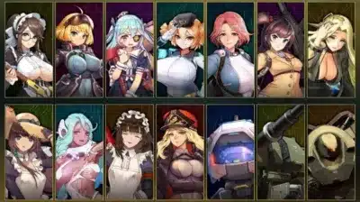 ゲーム画面(キャラ一覧)