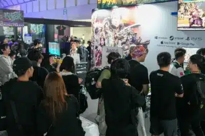 ゲームイベントの展示ブース