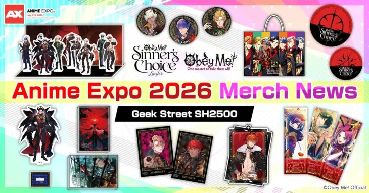 「Obey Me!」シリーズ最新作『Sinner’s Choice』先行物販決定！Anime Expo 2026で豪華イベントも！