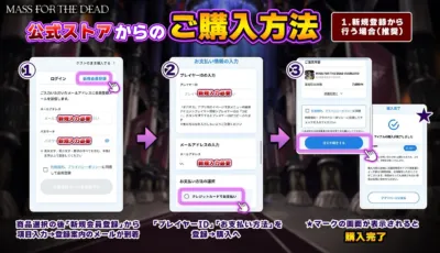 新規会員登録での購入方法