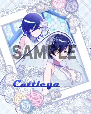 ウェディングドレスを着たカトレアの使い魔