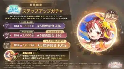 ステップアップガチャ詳細
