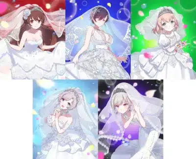 ウェディングドレス姿の乙女たち