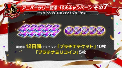 コラボログインボーナス