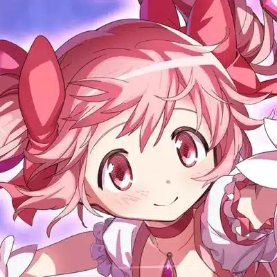 鹿目まどかの顔のアップ
