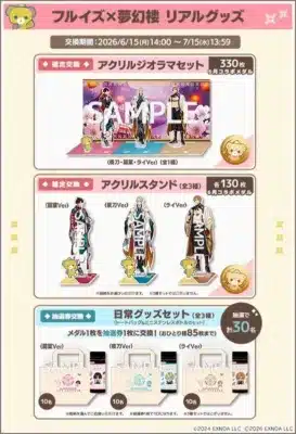 コラボ限定リアルグッズの交換所