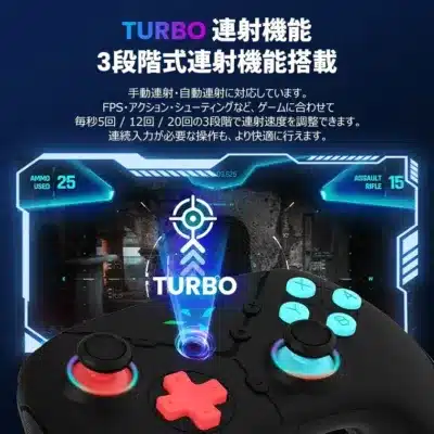 3段階連射機能
