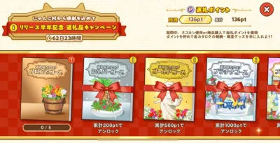 リリース半年記念 返礼品キャンペーン