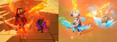 ファンタジーゲームの戦闘シーン